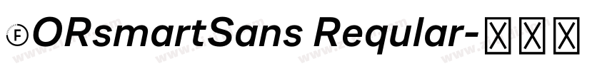 FORsmartSans Reqular字体转换